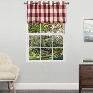 Courtyard Grommet Plaid Window Curtain Treatment Panel by Sweet Home Collection® - 1 of 4