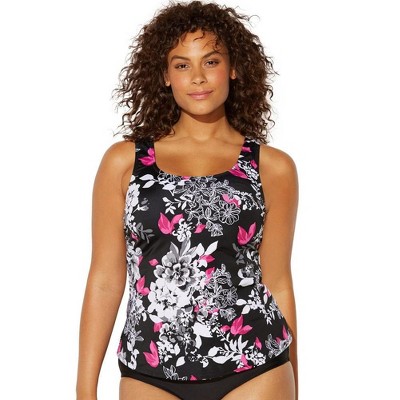 Swimsuits For All Women's Plus Size Classic Tankini Top : Target