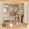 Aheaplus Corner Closet System, Freestanding Closet Organizer - 3 of 4