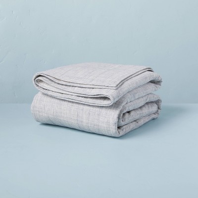 Full/Queen Heathered Quilt Faded Blue - Hearth & Hand™ with Magnolia