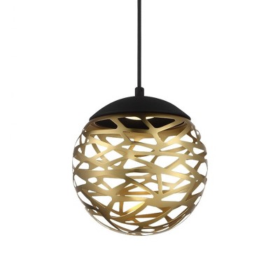 George Kovacs Lighting 1 - Light Pendant in  Coal/Honey Gold