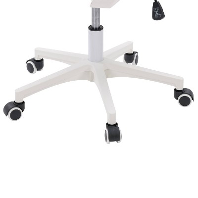 ErgoFlex Mesh and Plastic Swivel Task Chair with Fixed Arms in Black