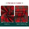 Christmas Checkered Tablecloth Rectangle - Red Buffalo Plaid Linen Cotton Gingham Xmas Table Cloths - 3 of 4
