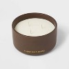15oz Ceramic Jar 3-Wick Black Label Rustic Palo Santo Candle - Threshold™ - image 3 of 4