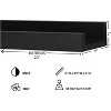 Kiera Grace (Set of 4) 23" Drea Wall Shelves Black: Modern Floating Storage, Decorative MDF Composite - 3 of 4