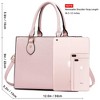 Crossbody Purses and Handbags PU Leather Tote Top Handle Satchel Shoulder Bags - 4 of 4