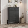 4+2 Dresser for Bedroom, Freestanding 46.6" Tall Drawer Dresser with Storage, Wooden Closet Storage Chest for Living Room, Bedroom, Entryway - 4 of 4