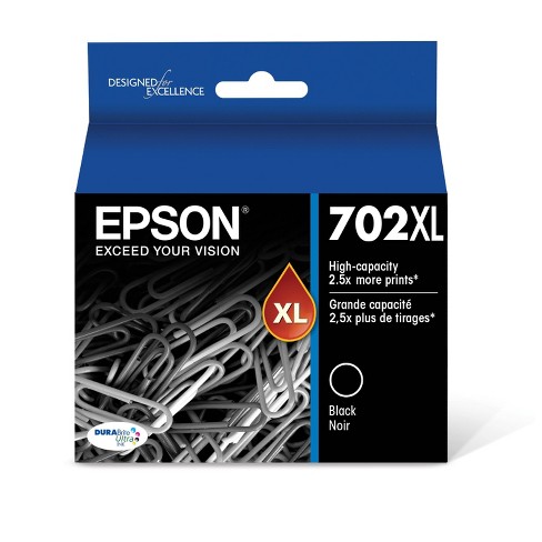 Genuine Epson 302XL/302 Black/Color Ink Cartridge, High Yield/Standard  Yield, 5/Pack