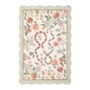 Scalloped Edge Area Rugs for Living Room Bedroom Floral Printed Snake Pattern Washable Rug Soft Non-Slip Low Pile Accent Rug - 4 of 4