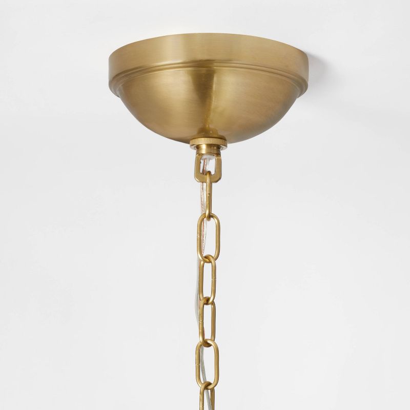 Milk Glass Ceiling Pendant Brass - Threshold&#8482; designed with Studio McGee, 5 of 10