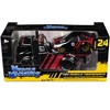JDM Flatbed #25 Black & Red and 1983-85 Toyota Trueno Sprinter #25 Black & Red Livery 1/64 Die Cast Models by Muscle Machines - 3 of 3
