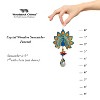 Woodstock Crystal Suncatchers, Crystal Wonders Peacock, Crystal Wind Chimes For Inside, Office, Kitchen, Living Room Decor, 5"L - 4 of 4