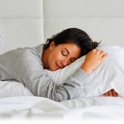 Natural Ivory Twin XL Organic Cotton Percale Fitted Sheet