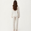 Anna-Kaci Lounge Women's 2-Piece Set Floral Print Pajama Top with Button Front and Trim Details Paired with Matching Pants - 4 of 4