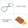 Unique Bargains PU Leather Keychain Fobs with Key Rings for DIY Crafts 4 Pcs - 4 of 4