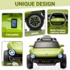 Children's stroller, Volkswagen Beetle authorized model, four-wheeled, with remote control, battery display, USB interface, horn and music function. - 2 of 4