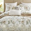 Okak Queen/King 6-Piece Cotton Sateen Printed Bed Comforter with Flower Pattern,Comfortable Quilt Comforter Bedding Sets,Machine Washable - 3 of 4