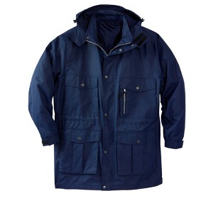Boulder Creek by KingSize Men's Big & Tall Lightweight Expedition Parka - 1 of 4