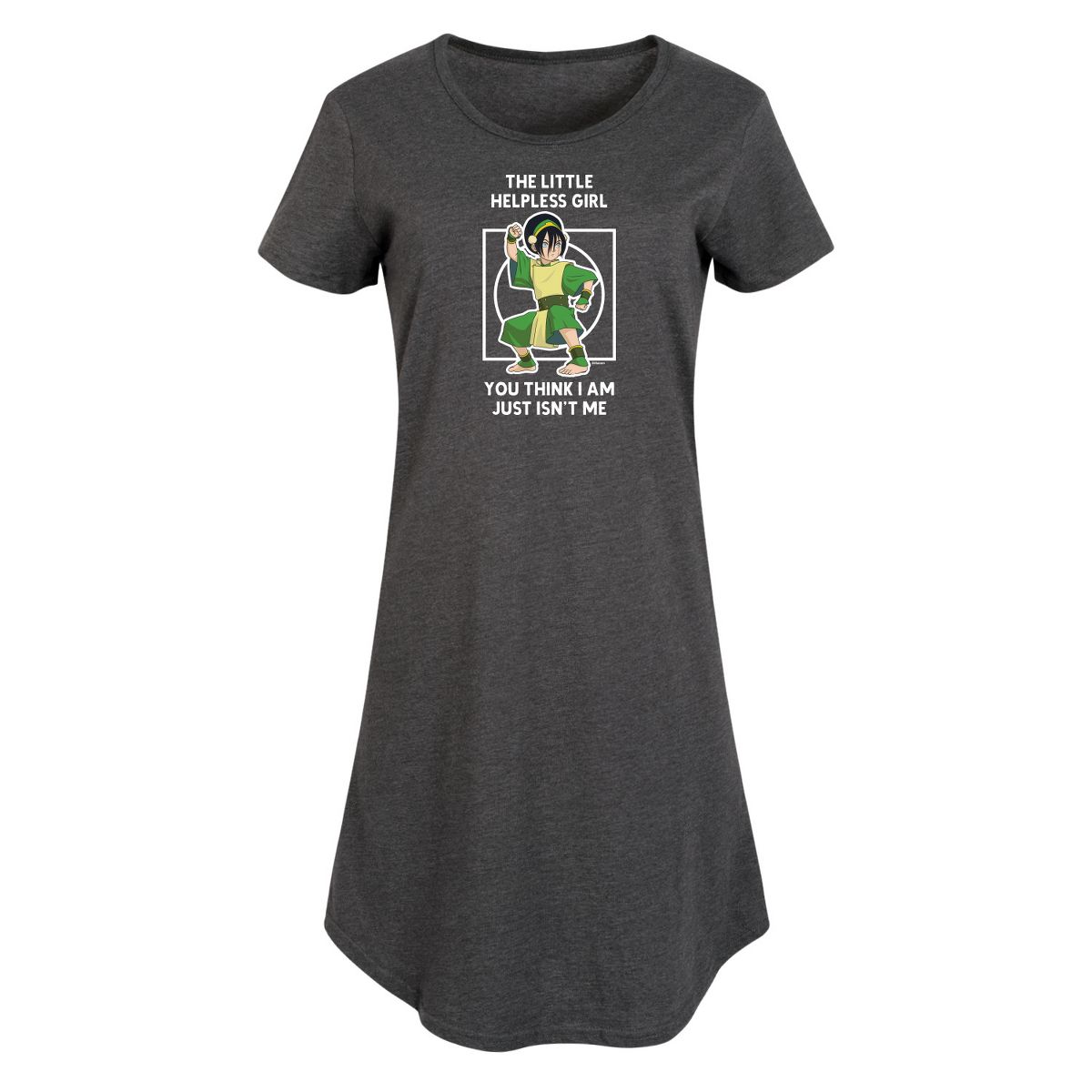 Women's - Avatar - The Last Airbender - Toph Graphic T-shirt Dress - thumbnail 7