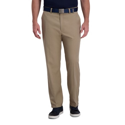 Haggar Men's Cool Right Classic Fit Flat Front Performance Pant 40 X 32 ...