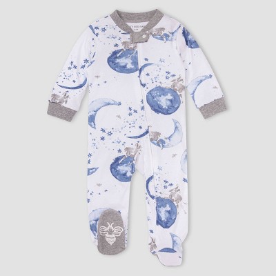 Image of Burt's Bees Baby® Baby Over The Moon Sleep N' Play - White 0-3M