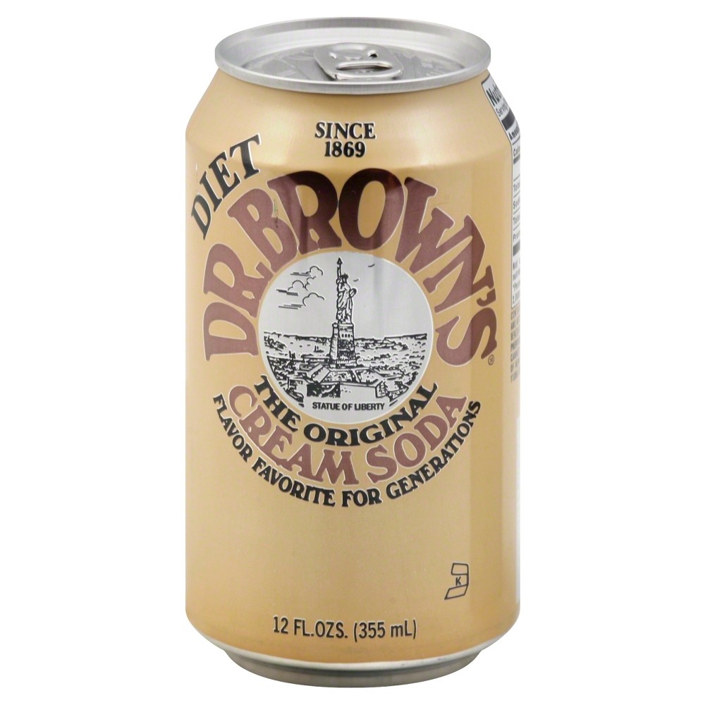 24 Pack DR BROWN'S, THE ORIGINAL DIET CREAM SODA