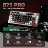 YUNZII B75 PRO Wireless Mechanical Keyboard,75% Layout with Knob,Hot Swap Gasket Custom Structure,Creamy Pre-lubed Switches - 2 of 4
