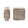 Storied Home Marble Bookends, Beige, Set of 2 - 3 of 4