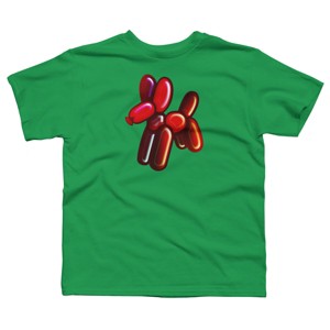Boy's Design By Humans Balloon Animal - Dog (red) By TaliRachelle T-Shirt - 1 of 3