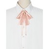 INSPIRE CHIC Women's Lace Pre-Tied Corsage Ribbon Bow Tie Brooches - 4 of 4