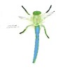 Collectible Wildlife Gifts | Dragonfly, Green & Blue, Flexible, Rubber Toy Animal, Realistic Figure, Model,   Educational Gift,     3"      F1052 B190 - 2 of 4