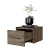 Kumasinova Floating Wooden Nightstand with Top Shelf,Wall-Mounted Night Stand with Drawers,Space Saving Bedside Table for Bedroom - 4 of 4