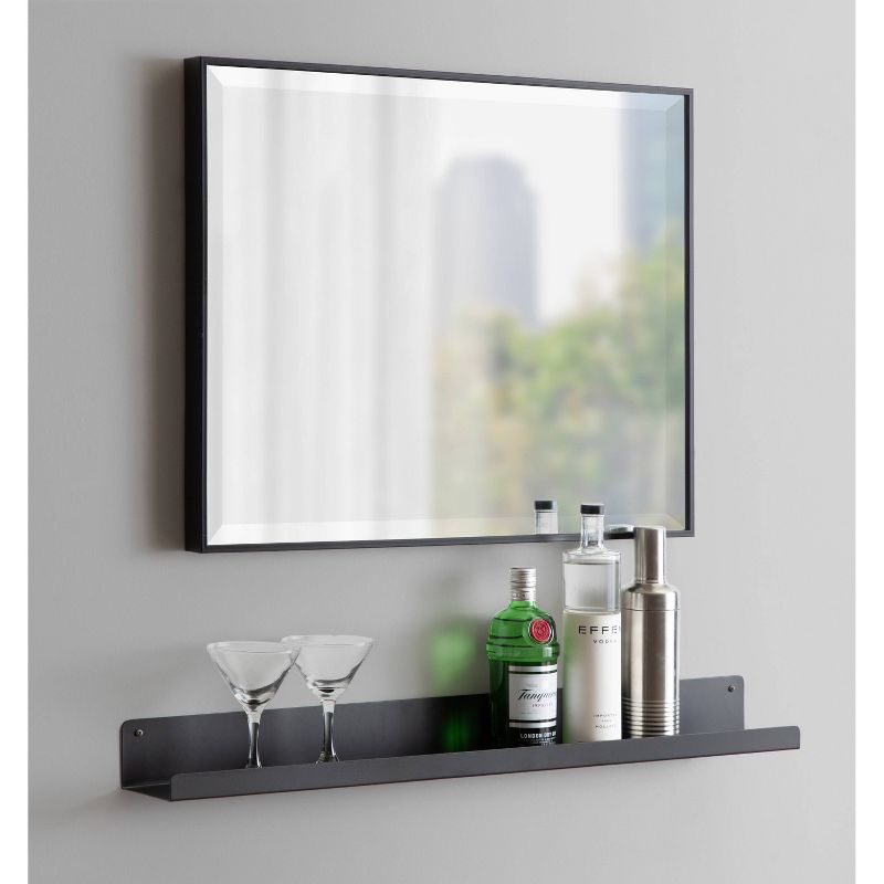22.7&#34; x 28.7&#34; Rhodes Rectangle Wall Mirror Black - Kate &#38; Laurel All Things Decor, 6 of 8