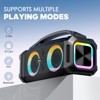 SUGIFT Waterproof Bluetooth Speaker with Microphone – IPX5, 360° Stereo, RGB Lights, Karaoke Mode, Portable Handle - 2 of 4