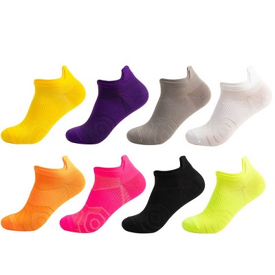 Boersma 8 Pairs Women’s Athletic Low Cut Compression Socks – Cushioned, Anti-Odor & Breathable for Running, Cycling, Hiking & Fitness