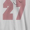 Rerun Island Men's 27 Collegiate Pink Long Sleeve Graphic Cotton Sweatshirt Hoodie - 2 of 4