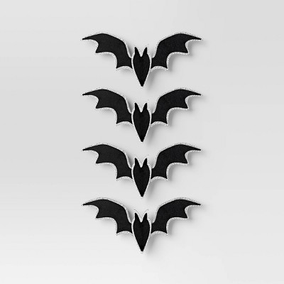 4pk Halloween Clip-on Bat Figurines - Hyde and EEK! Boutique™ Black