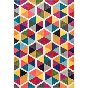 Nuloom Maris Geometric 8x10 Area Rug for Living Room Bedroom Dining Room Nursery Kitchen, Multicolor/Ivory - 1 of 4