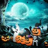 LOVSON 7.5-foot Halloween inflatable pumpkin ghost family, outdoor LED garden display, waterproof design - 2 of 4