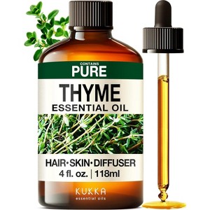 KUKKA Thyme Essential Oils - 4 Fl Oz - for Hair, Skin, Diffuser, Aromatherapy & DIY Soap Making Scent - 1 of 1