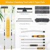 MECO ELEVERDE Extendable Window Cleaner Squeegee Cleaning Kit Washing Tool with 62" Long Handle Mop - 2 of 4