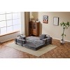 COMHOMA Floor Couch, Compression Sofa, Convertible Floor Sofa Bed with Pillow Back Support Armrest, for Living Room, Bedroom - 3 of 4