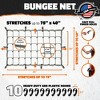 Mockins 36" X 20" Heavy Duty Bungee Net|Stretches to 84" X 40" | 10 Hooks - 4 of 4