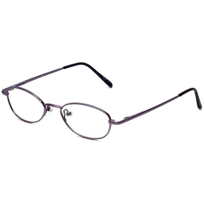 Flex Collection by Vivid FL-76 Designer Blue Light FIlter Reading Glasses in Purple 46mm +2.50 | Ladies | Oval Shape | Small Fit