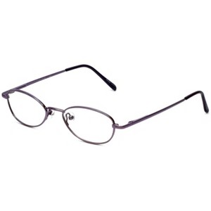 Flex Collection by Vivid FL-76 Designer Blue Light FIlter Reading Glasses in Purple 46mm +2.50 | Ladies | Oval Shape | Small Fit - 1 of 4