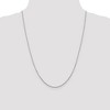Black Bow Jewelry 1.3mm 10k White Gold Solid Diamond Cut Cable Chain Necklace - 2 of 4
