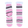 CTM Women's Plush High Pile Fleece Winter Fleece Lining Slipper Socks - 2 of 2