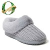 Dearfoams Women's Hannah Festive Knit Clog House Shoe Slipper - 2 of 4