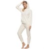 Felina Jolie 2-Piece Hoodie & Jogger Lounge Set -  Waffle Knit Fabric and Relaxed Fit Loungewear - 2 of 3