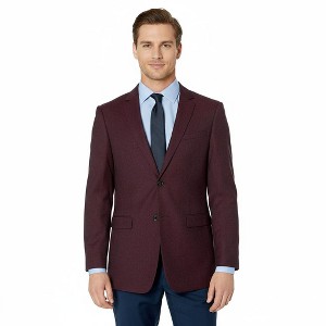 Adam Baker Men's 520215/8-100% Wool Ultra Slim Fit Sport Coat - Solid Navy - 46L - 1 of 4